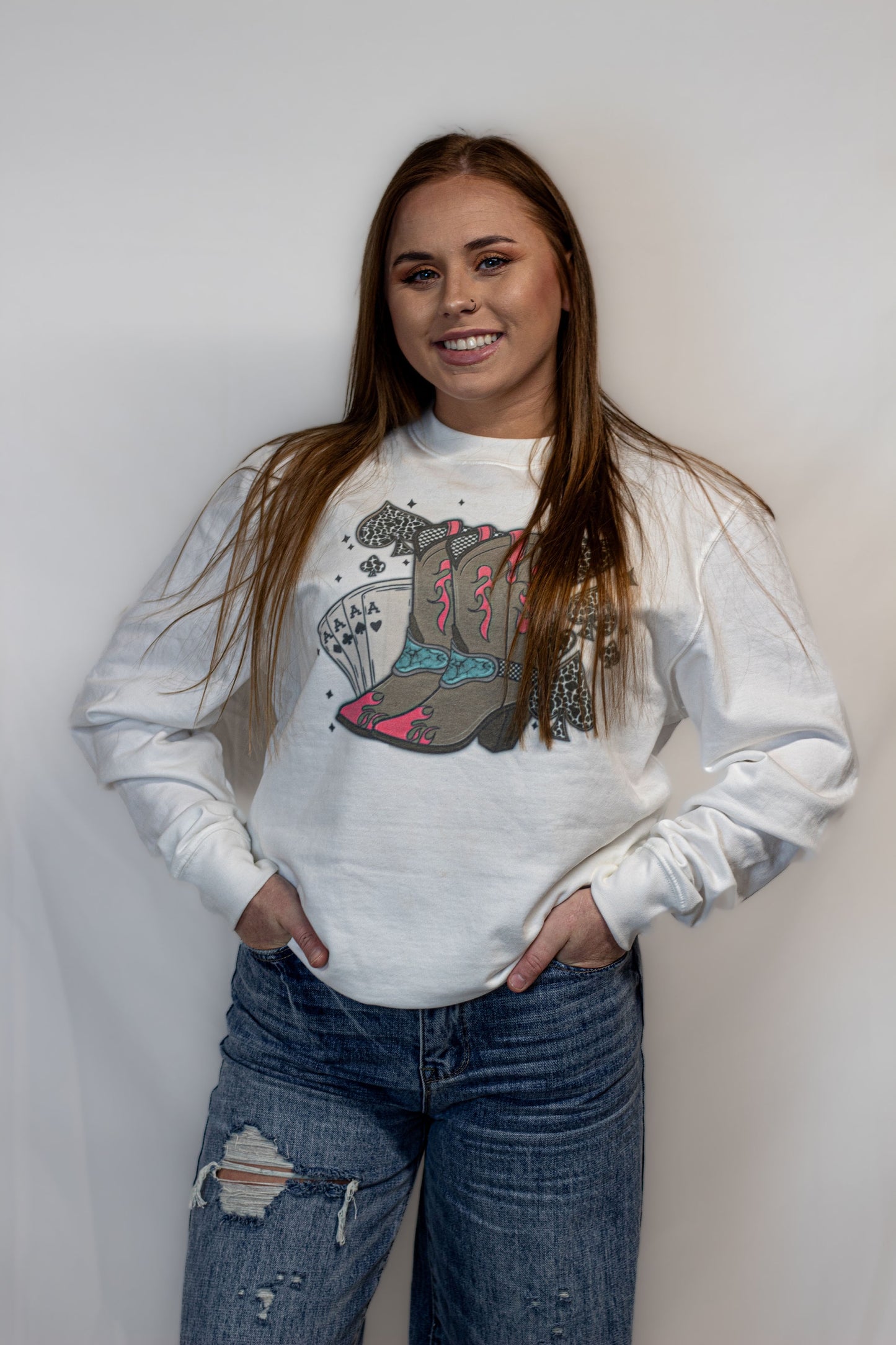 Medium Boots and Spades Crewneck