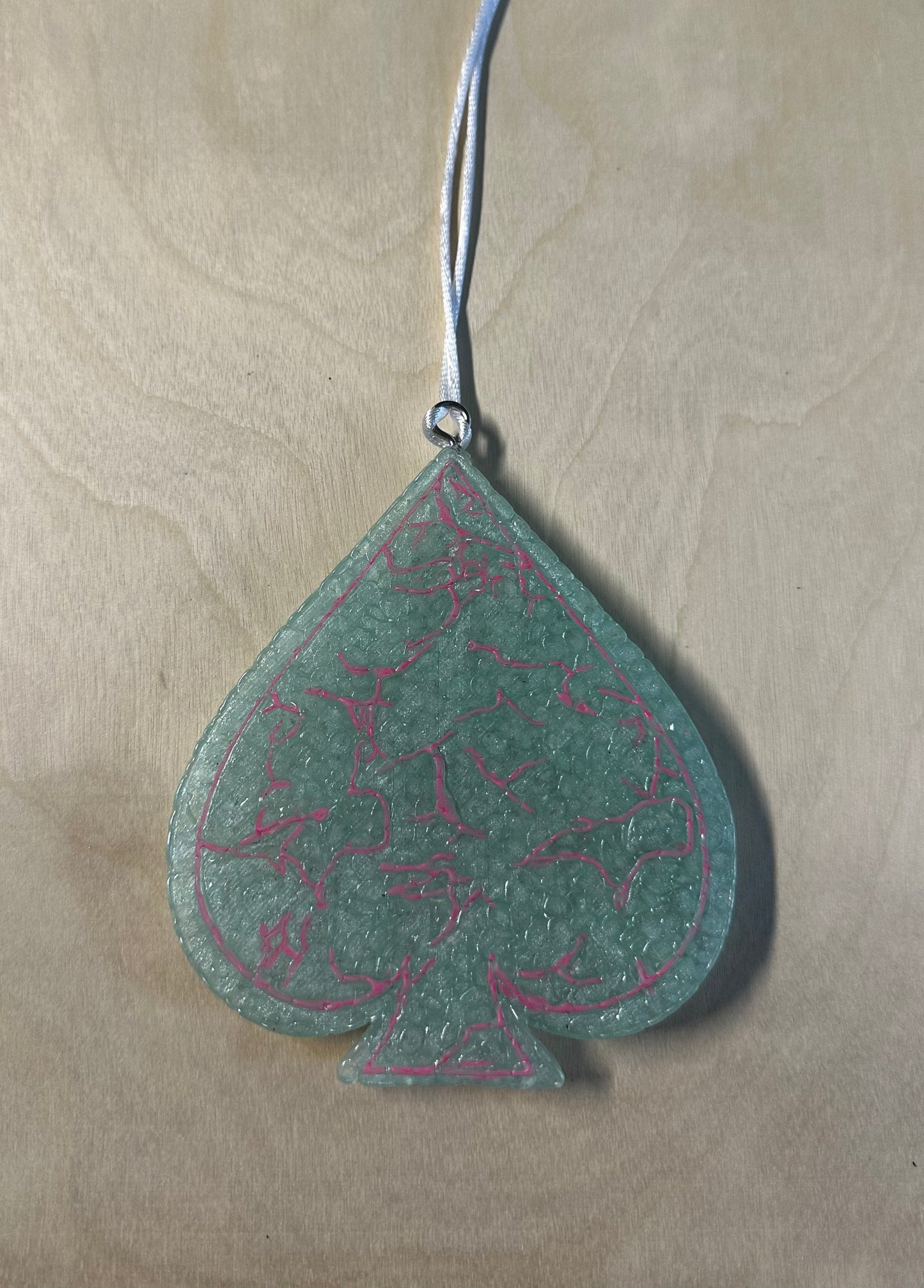 Marbled Spade Car Freshie (Strawberry Poundcake)