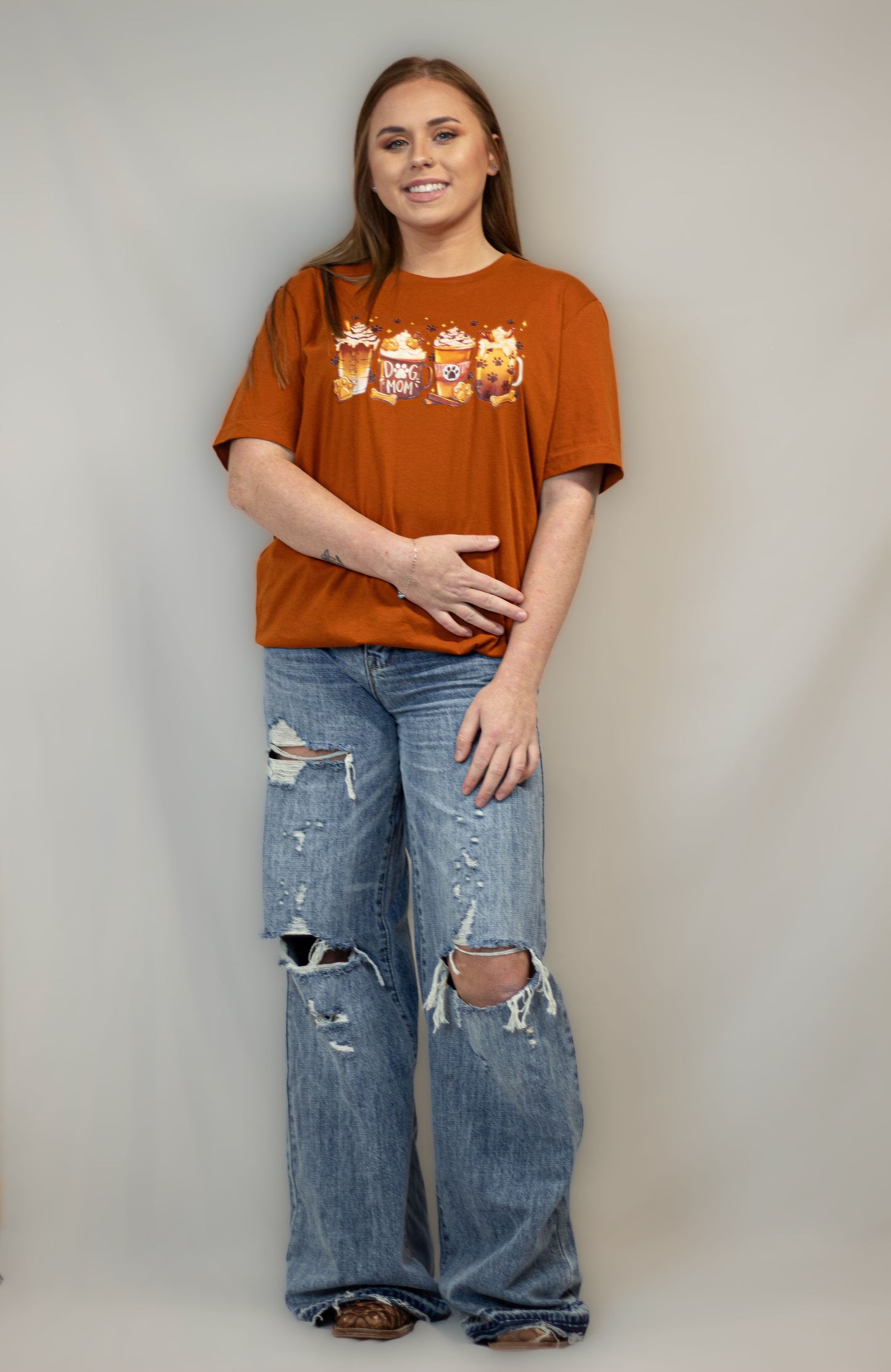 Large Fall Dog Mom Top