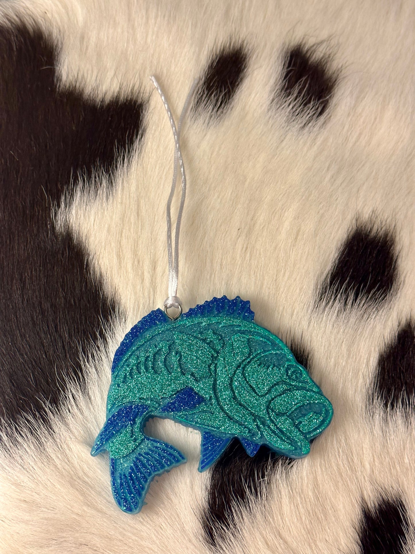 Glitter Fish Car Freshie (Blueberry Cheesecake)