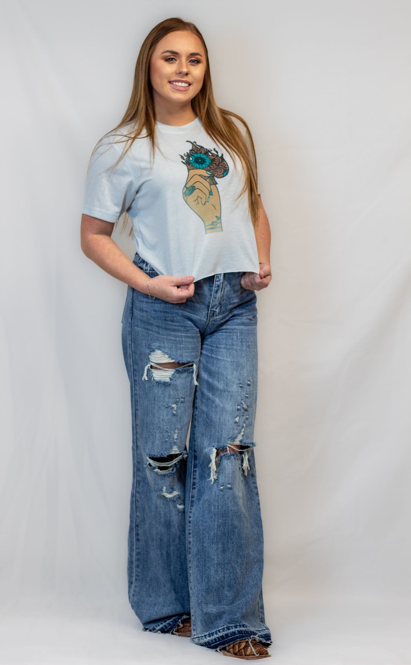 Medium Burning Spade Top