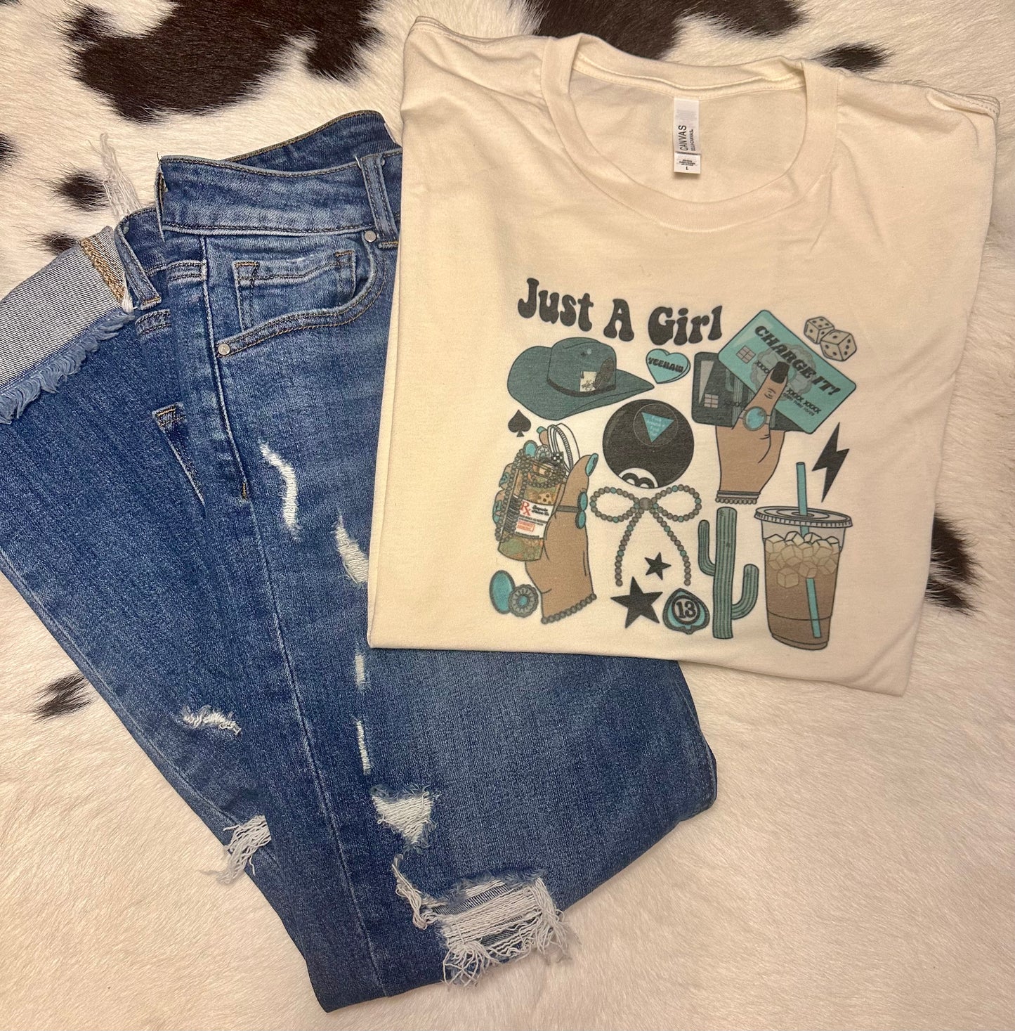 Large Just A Girl Top