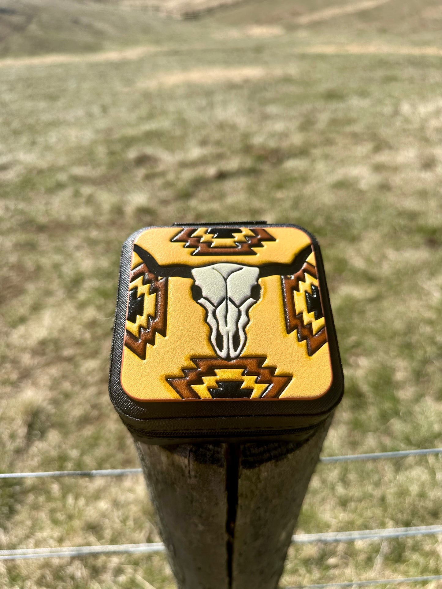 Bull Skull Jewelry Box