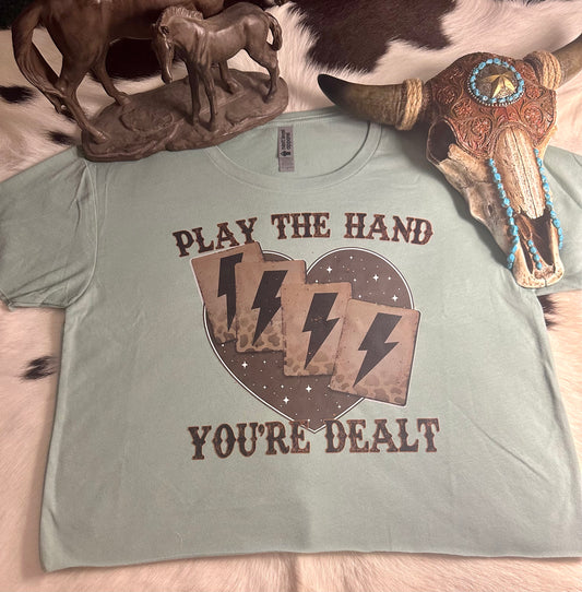 Large The Play The Hand Top