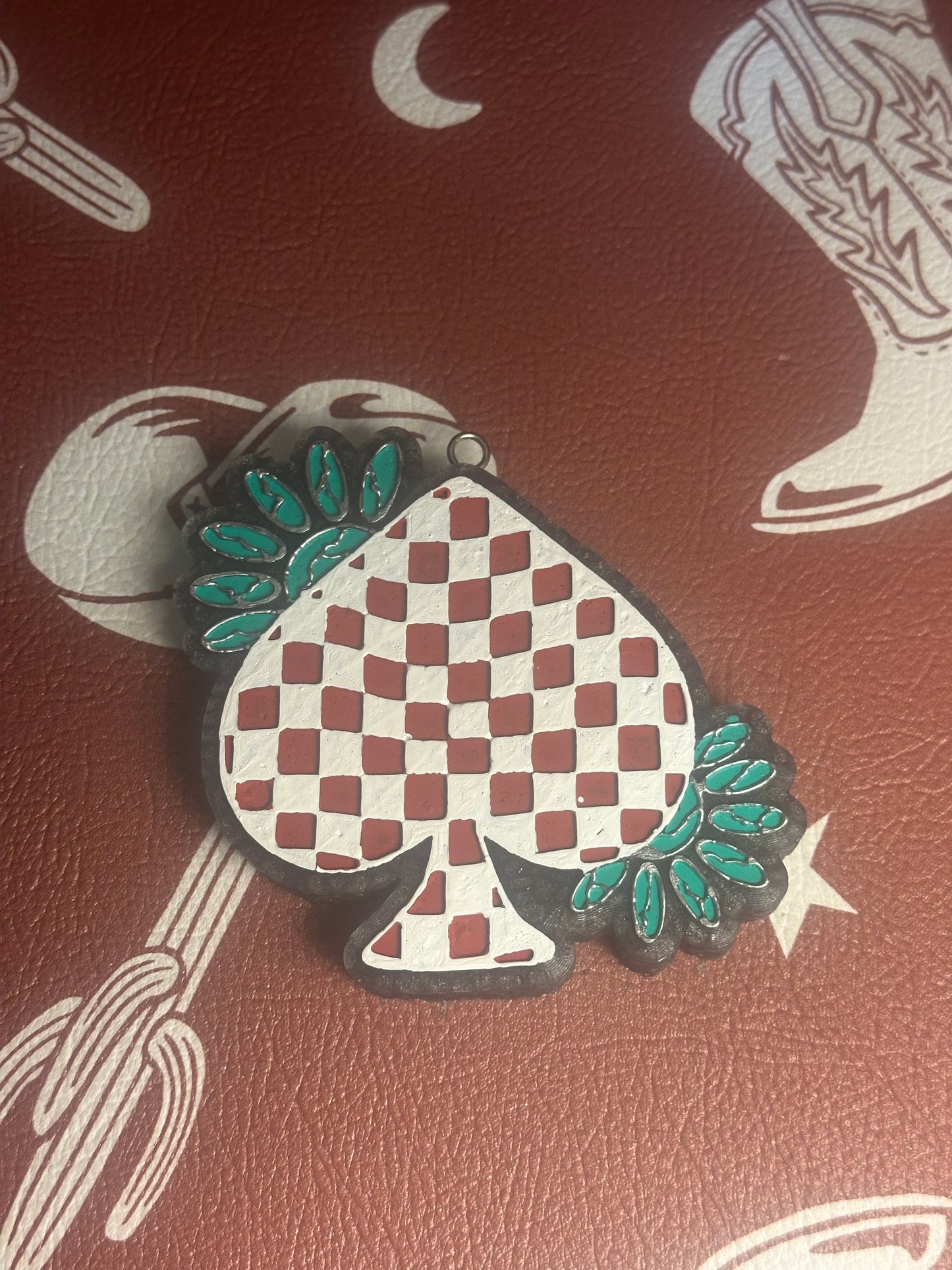 Squash Blossom Spade Freshie (Black Ice)