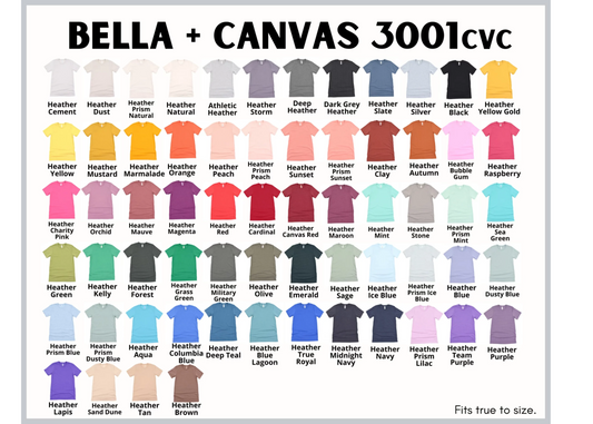 Custom Bella Canvas Sublimation Shirts